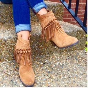 NEW Sbicca Sound Fringe Bootie